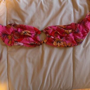 Kulani Kinis Pink and Orange Floral Bikini